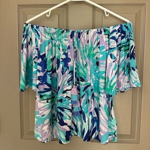 Lilly Pulitzer Off the Shoulder Top